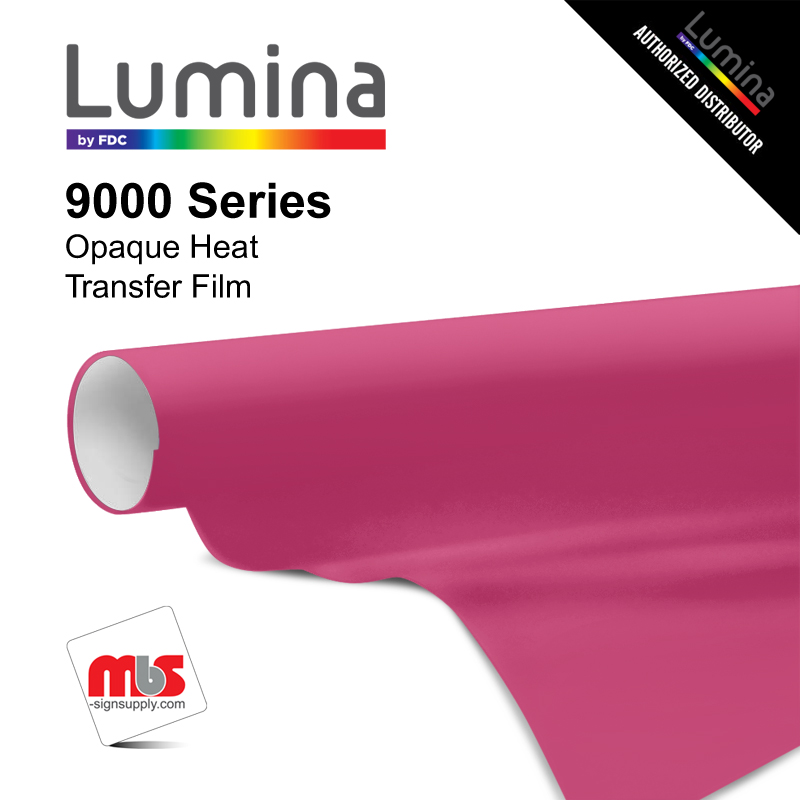 20'' x 25 Yards Lumina® 9000 Semi-Matte Hot pink 2 Year Unpunched 3.5 Mil Heat Transfer Vinyl (Color code 056)